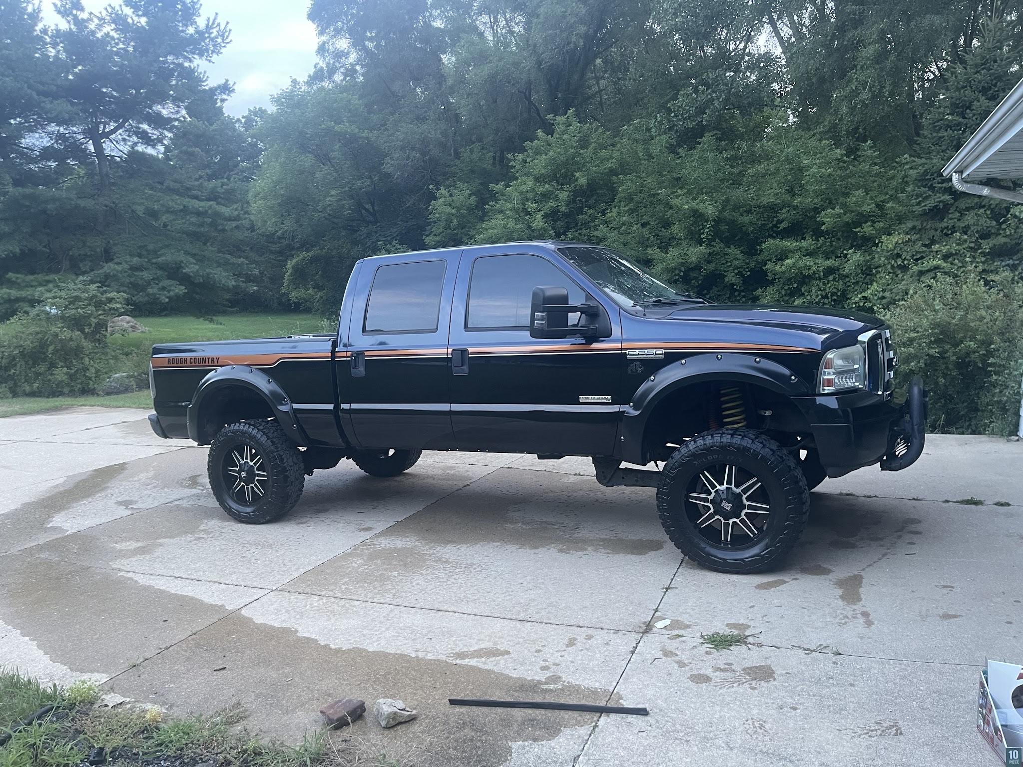 Lifted diesel Ford truck